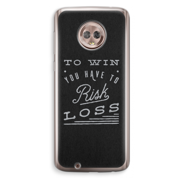 Risk loss: Motorola Moto G6 Transparant Hoesje