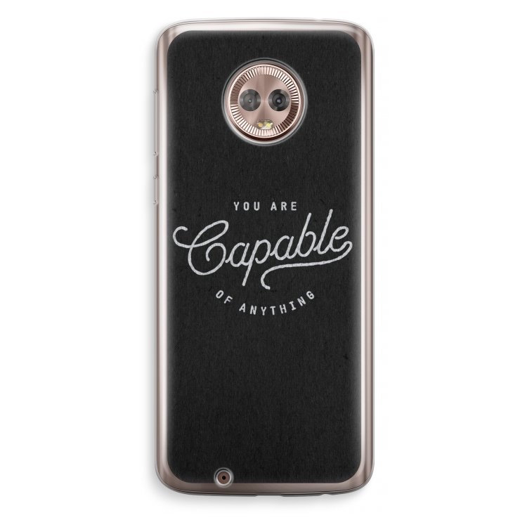 Capable: Motorola Moto G6 Transparant Hoesje