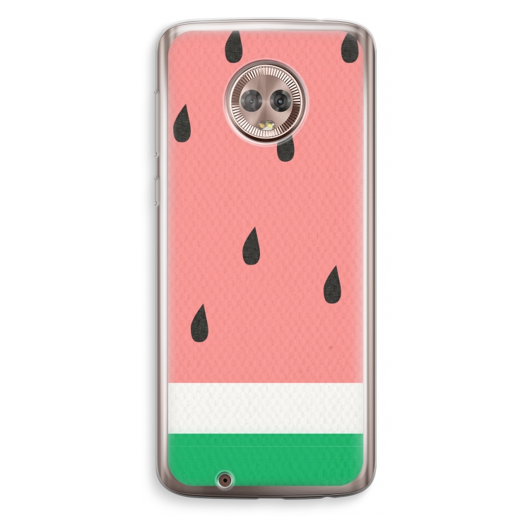 Watermeloen: Motorola Moto G6 Transparant Hoesje