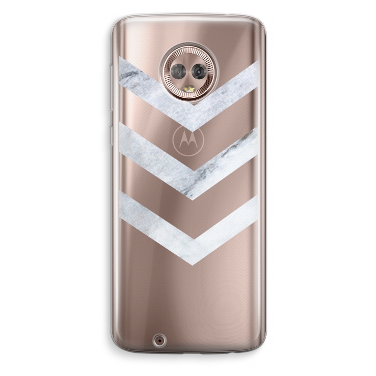 Marmeren pijlen: Motorola Moto G6 Transparant Hoesje