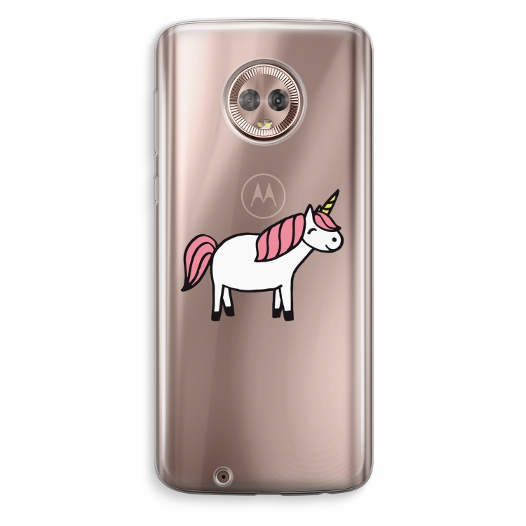 Eenhoorn: Motorola Moto G6 Transparant Hoesje
