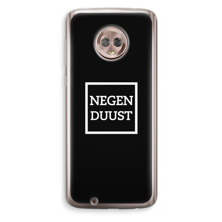 Negenduust black: Motorola Moto G6 Transparant Hoesje