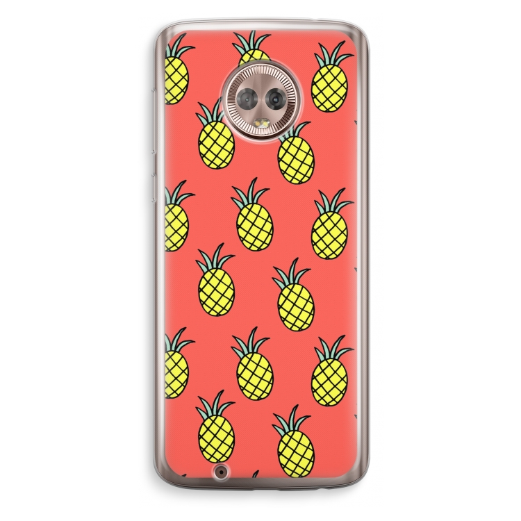 Ananas: Motorola Moto G6 Transparant Hoesje