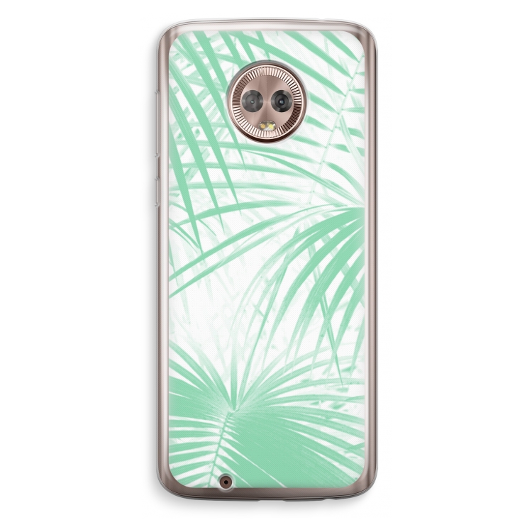 Palmbladeren: Motorola Moto G6 Transparant Hoesje