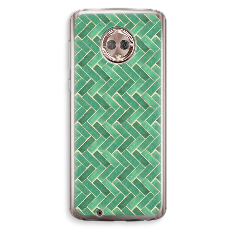 Moroccan tiles 2: Motorola Moto G6 Transparant Hoesje