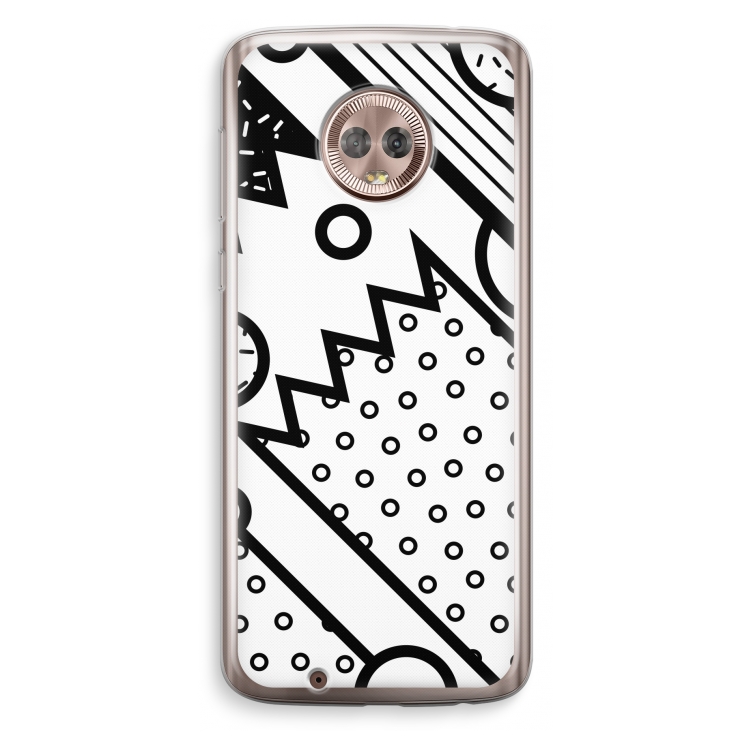 Pop Art #4: Motorola Moto G6 Transparant Hoesje