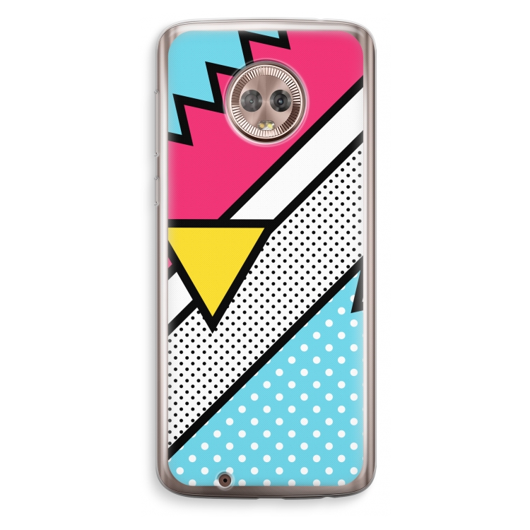 Pop Art #3: Motorola Moto G6 Transparant Hoesje