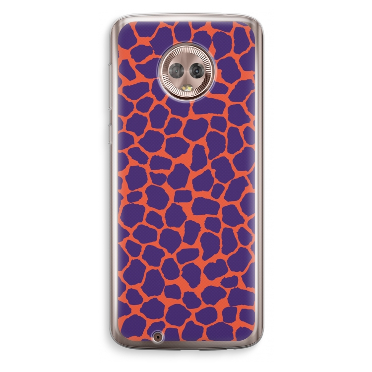 Purple Giraffe: Motorola Moto G6 Transparant Hoesje