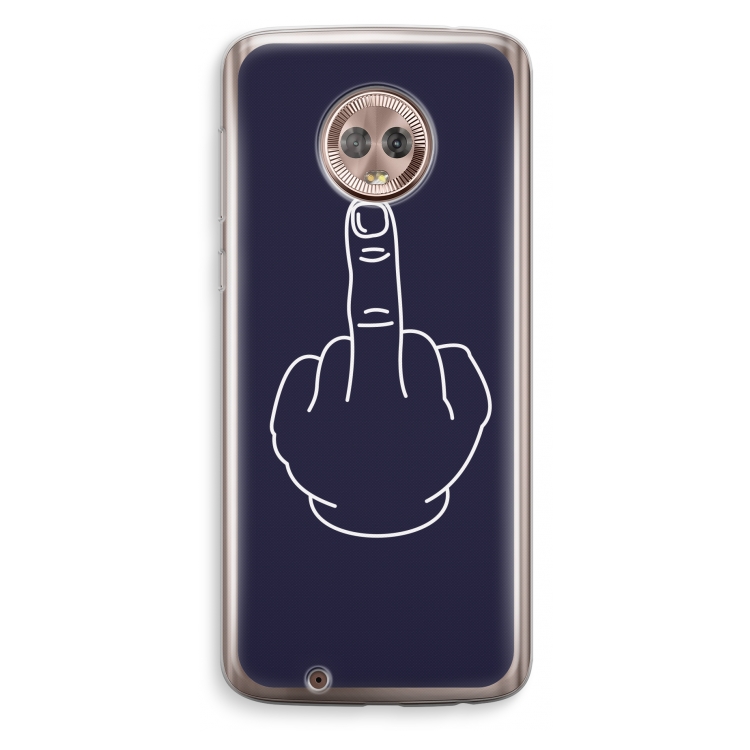 F**k U: Motorola Moto G6 Transparant Hoesje