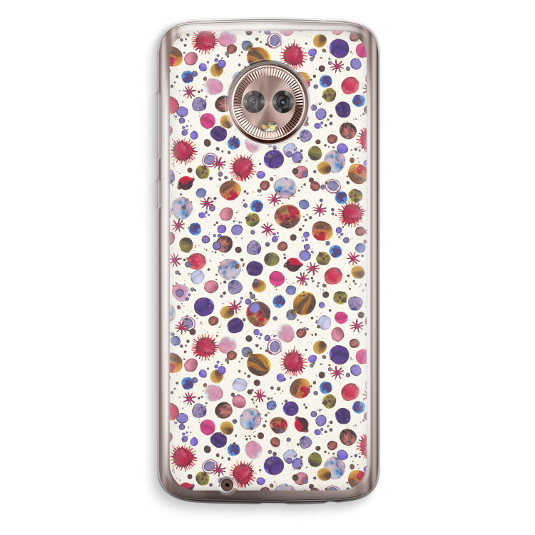 Planets Space: Motorola Moto G6 Transparant Hoesje