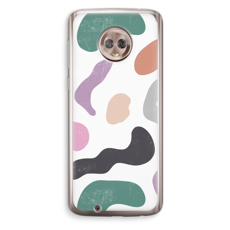 Memphis Shapes: Motorola Moto G6 Transparant Hoesje