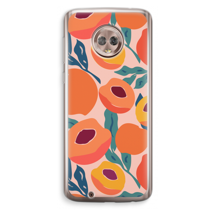 Perzik: Motorola Moto G6 Transparant Hoesje