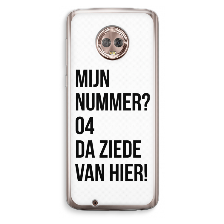 Da ziede van hier: Motorola Moto G6 Transparant Hoesje