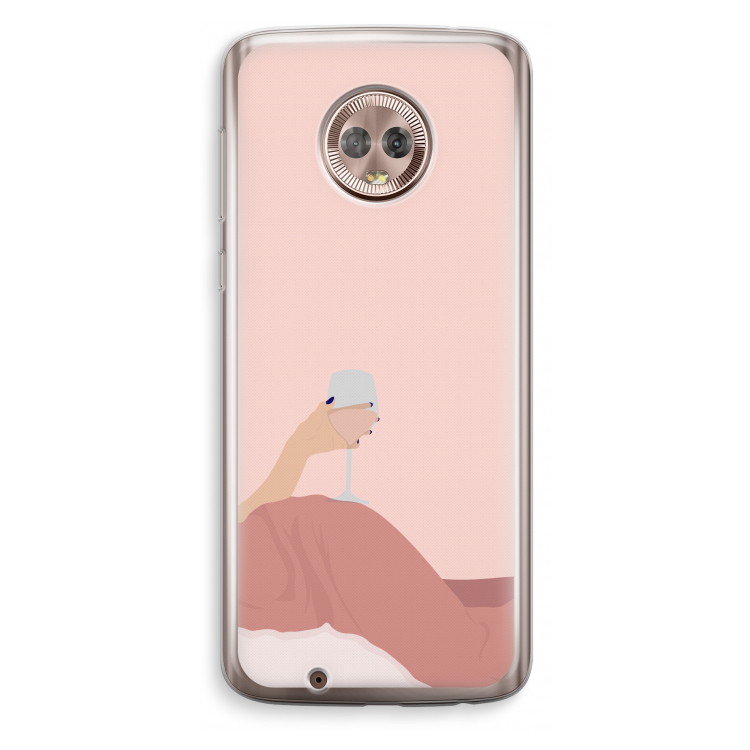 Wine: Motorola Moto G6 Transparant Hoesje