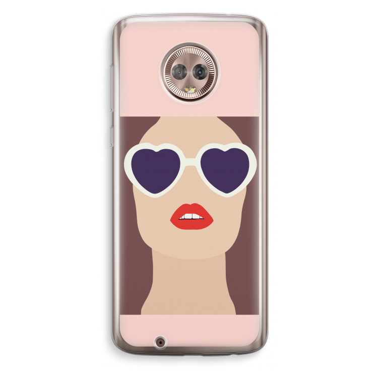 Red lips: Motorola Moto G6 Transparant Hoesje