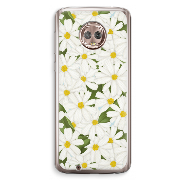 Summer Daisies: Motorola Moto G6 Transparant Hoesje