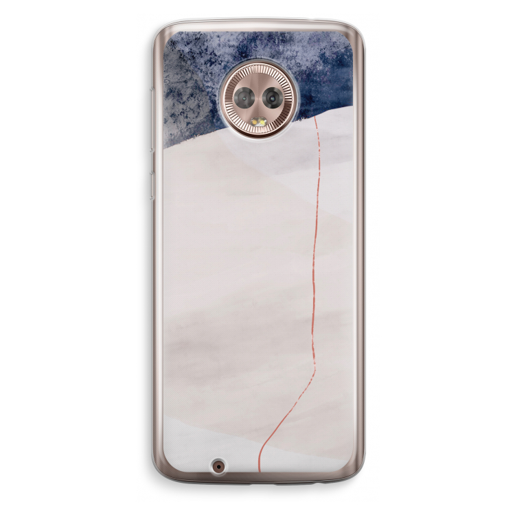 Stone White: Motorola Moto G6 Transparant Hoesje