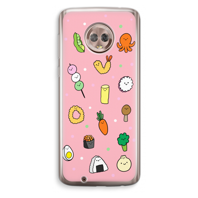 Happy bento friends: Motorola Moto G6 Transparant Hoesje