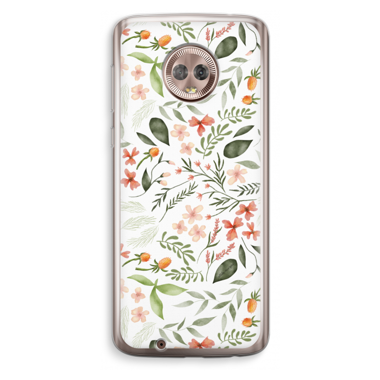 Sweet little flowers: Motorola Moto G6 Transparant Hoesje