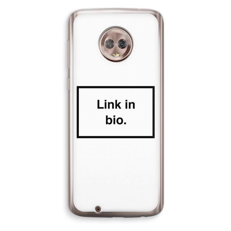 Link in bio: Motorola Moto G6 Transparant Hoesje