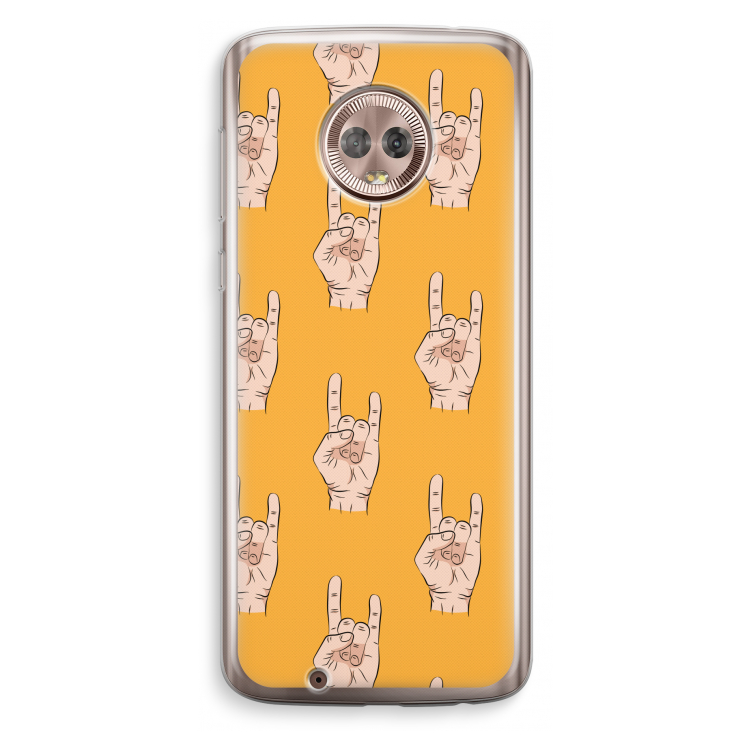 Rock: Motorola Moto G6 Transparant Hoesje