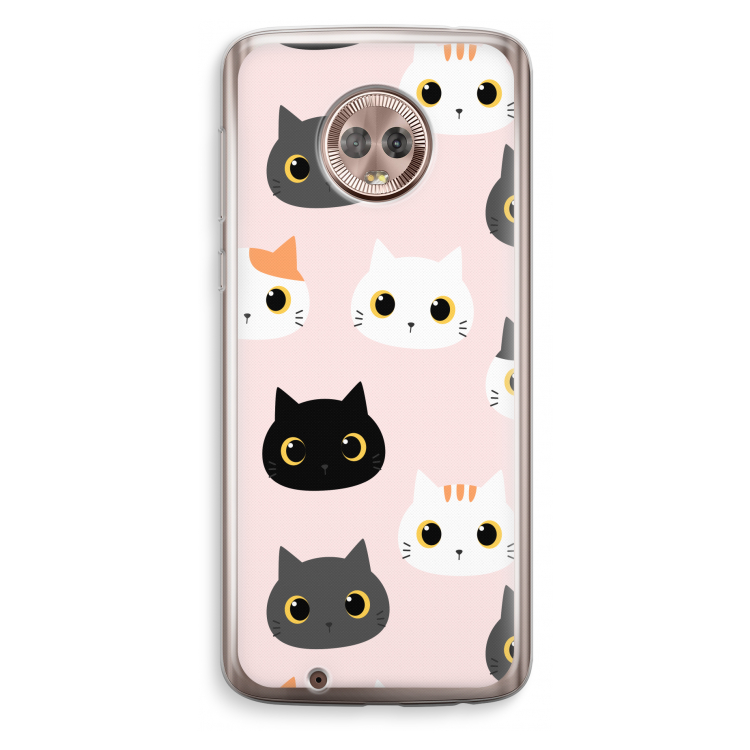 Katten: Motorola Moto G6 Transparant Hoesje