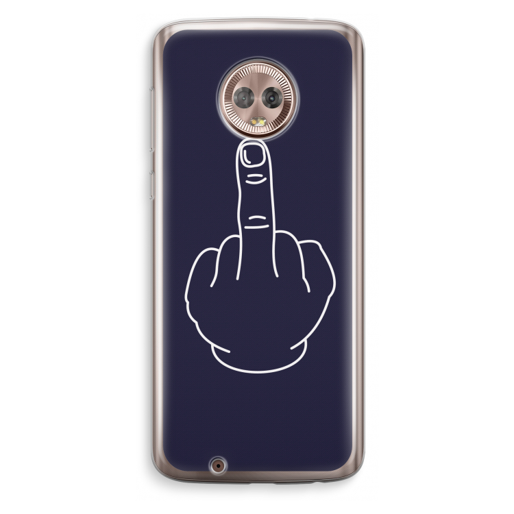F**k U: Motorola Moto G6 Transparant Hoesje