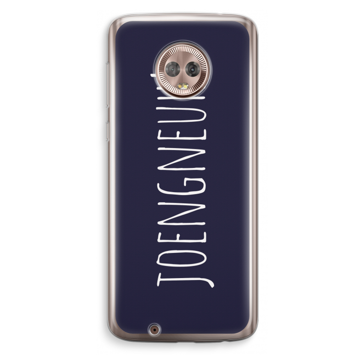 Joengneuh!: Motorola Moto G6 Transparant Hoesje