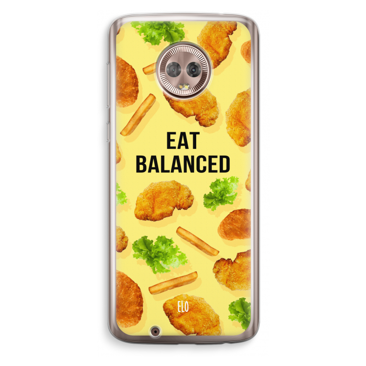 Eat Balanced: Motorola Moto G6 Transparant Hoesje