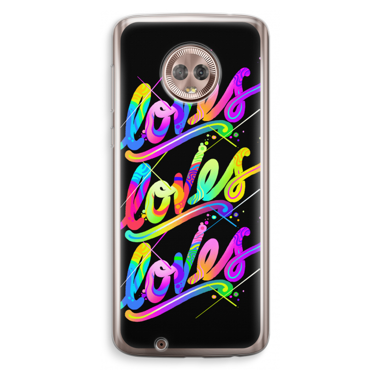 Loves: Motorola Moto G6 Transparant Hoesje