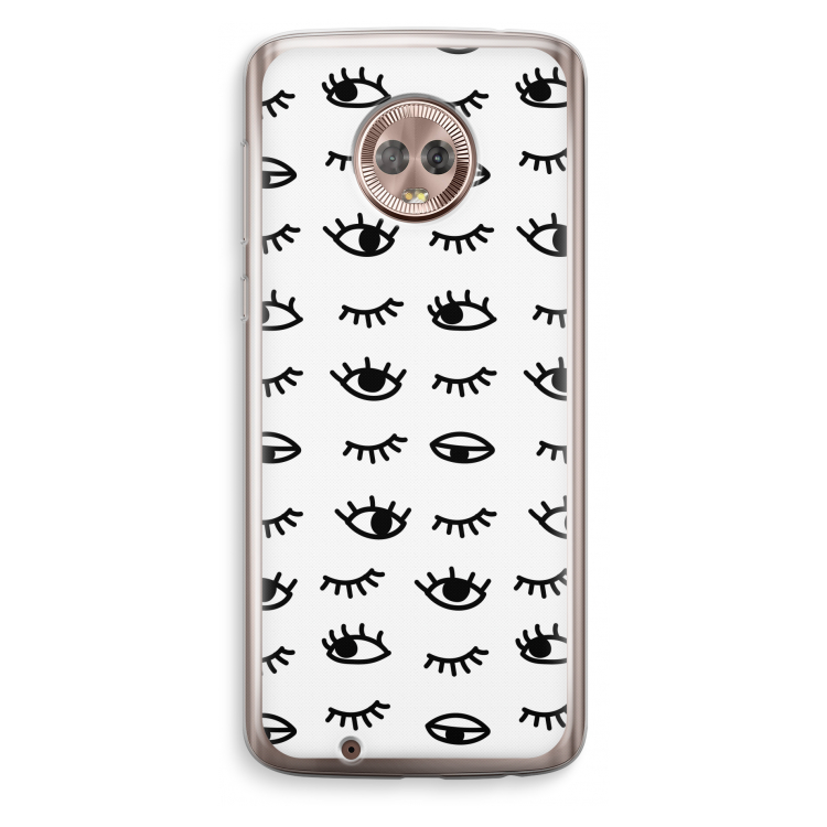 Eye pattern #2: Motorola Moto G6 Transparant Hoesje