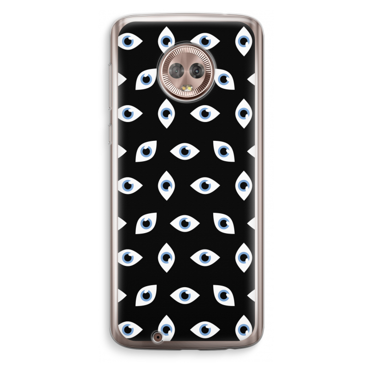 Eyes pattern: Motorola Moto G6 Transparant Hoesje