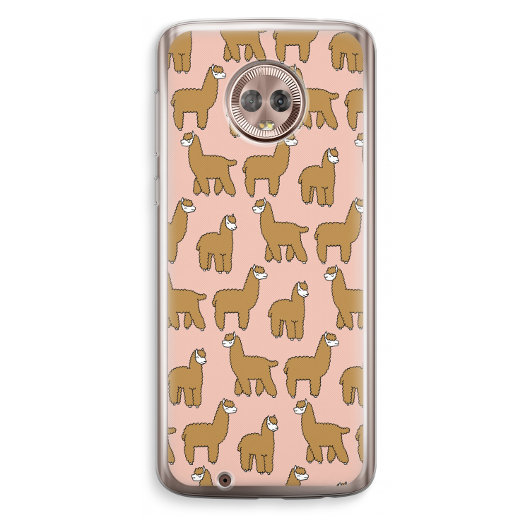 Alpacas: Motorola Moto G6 Transparant Hoesje