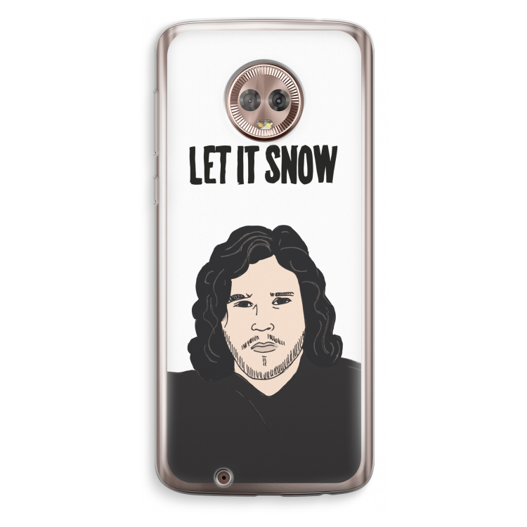 Let It Snow: Motorola Moto G6 Transparant Hoesje