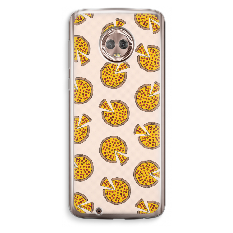 You Had Me At Pizza: Motorola Moto G6 Transparant Hoesje