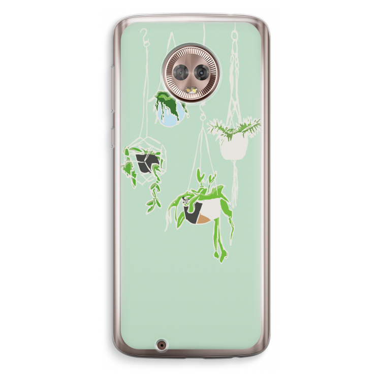 Hang In There: Motorola Moto G6 Transparant Hoesje