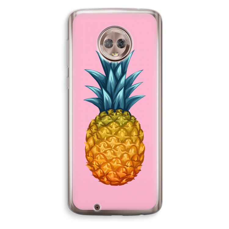 Grote ananas: Motorola Moto G6 Transparant Hoesje