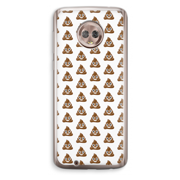 Poop emoji: Motorola Moto G6 Transparant Hoesje