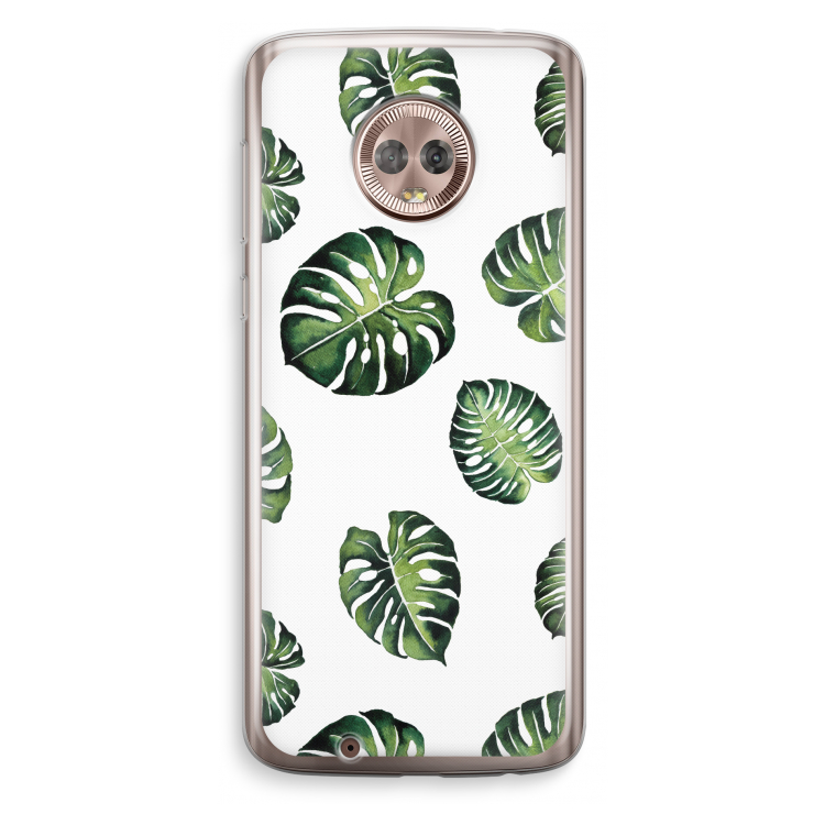 Tropische bladeren: Motorola Moto G6 Transparant Hoesje