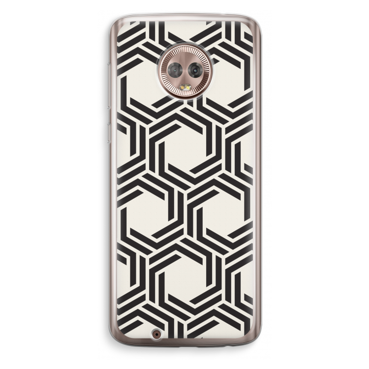 Geometrisch patroon: Motorola Moto G6 Transparant Hoesje