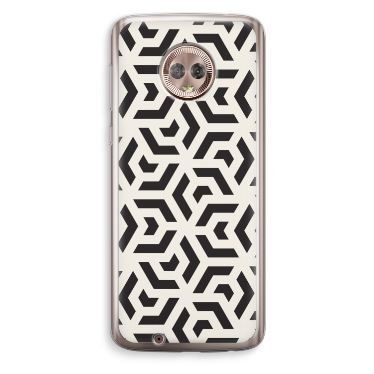 Crazy pattern: Motorola Moto G6 Transparant Hoesje
