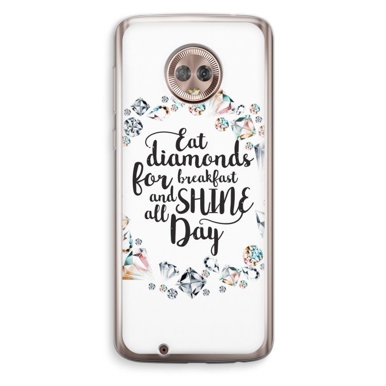Diamonds: Motorola Moto G6 Transparant Hoesje
