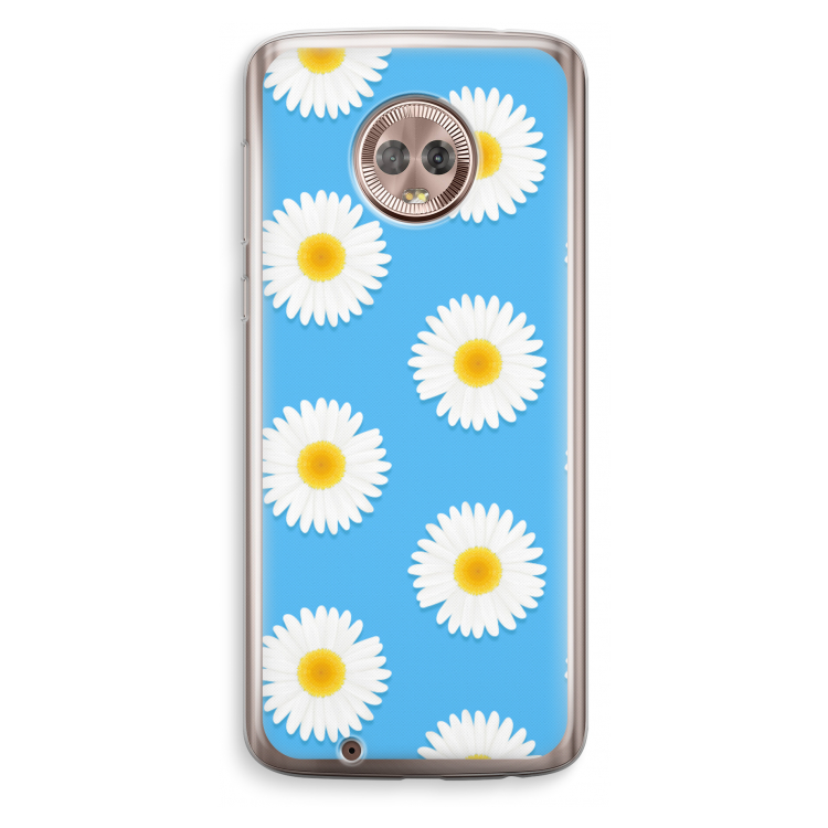 Margrietjes: Motorola Moto G6 Transparant Hoesje