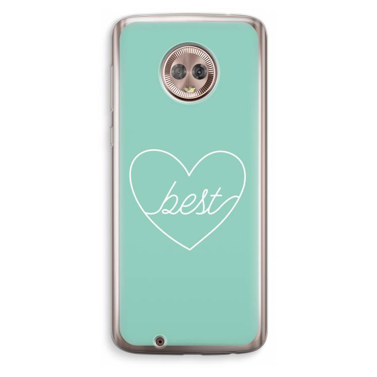 Best heart pastel: Motorola Moto G6 Transparant Hoesje