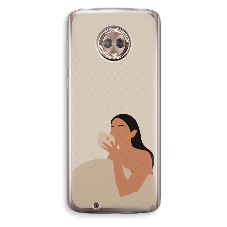 Fresh coffee: Motorola Moto G6 Transparant Hoesje