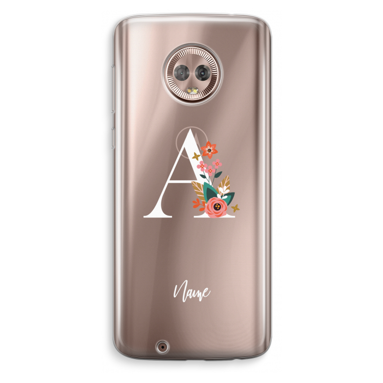 Pink Bouquet: Motorola Moto G6 Transparant Hoesje
