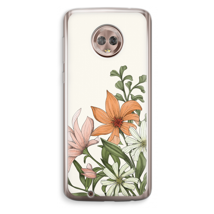 Floral bouquet: Motorola Moto G6 Transparant Hoesje