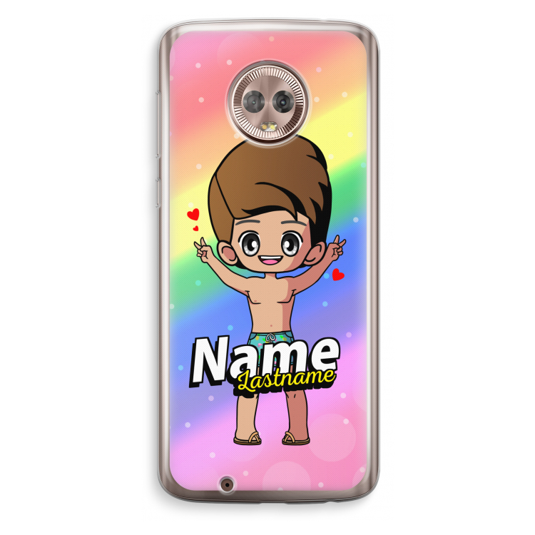Chibi Maker man: Motorola Moto G6 Transparant Hoesje