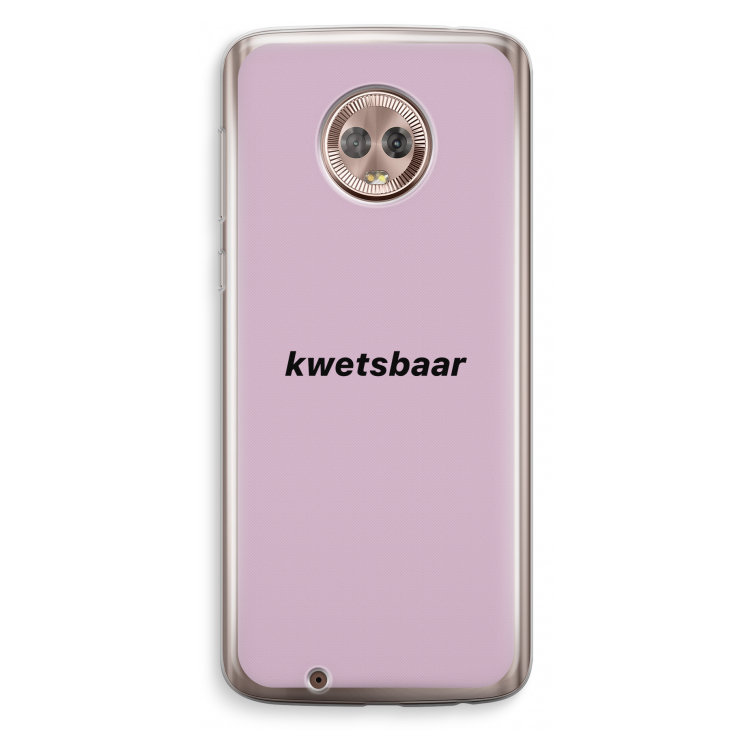 kwetsbaar: Motorola Moto G6 Transparant Hoesje