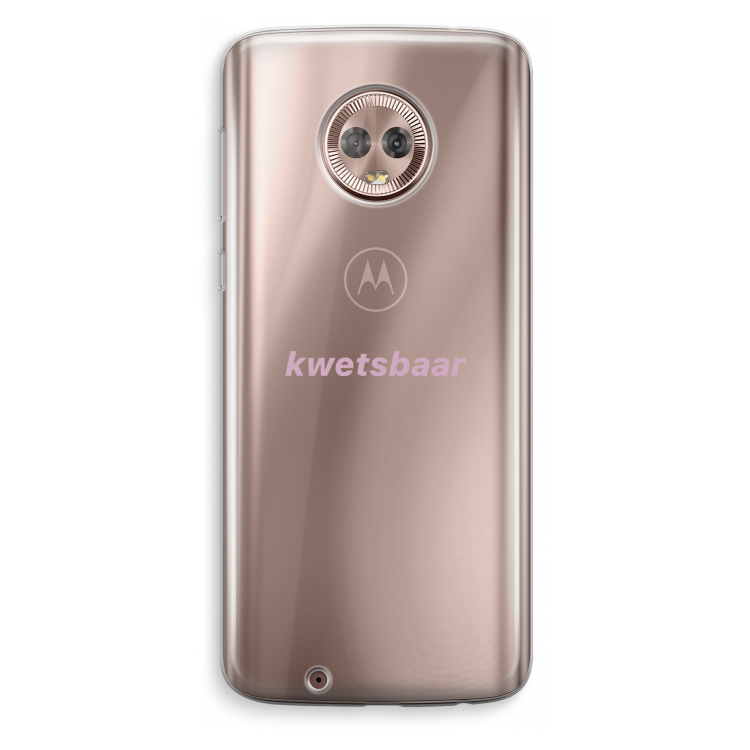 kwetsbaar: Motorola Moto G6 Transparant Hoesje